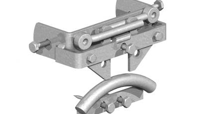 Galvanised Uni-latch 2 way self locking gate catch