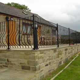 Wrought iron railings