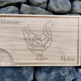 Bespoke Chicken Chopping Board