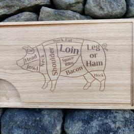 Bespoke Pig Chopping Board