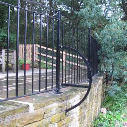 Wrought iron fencing 