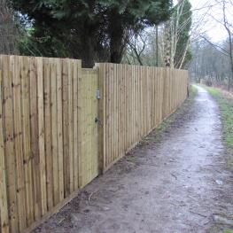 Hit and miss timber fencing 