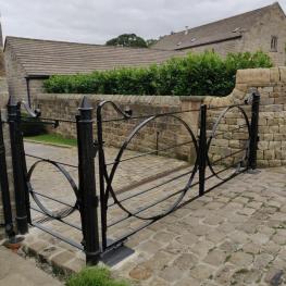 Wrought iron electric gate