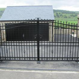Wrought iron electric gate