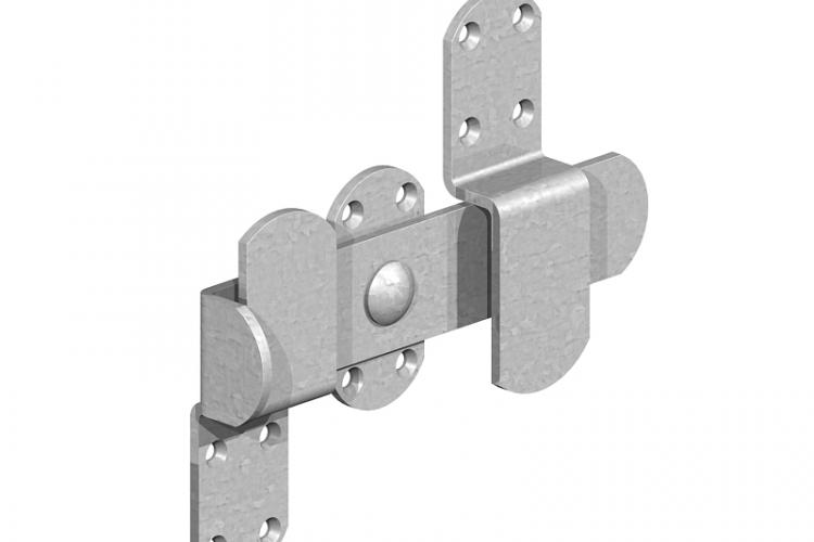 Galvanised kick over latch for stable doors