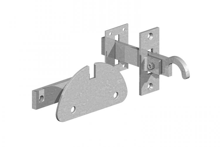 Galvanized mortice latch